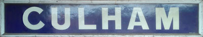 Original Culham Station name board