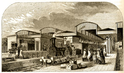 Didcot's first railway staion in 1850