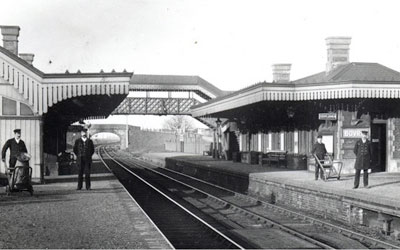 Station and staff in the 1920s