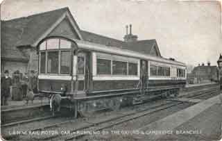 LNWR Oxford and Cambridge branches Rail Motor Car