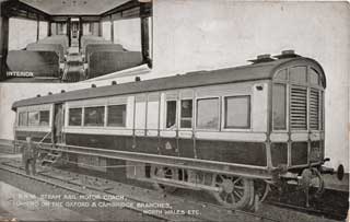 LNWR Oxford and Cambridge branches Steam Rail Motor Coach