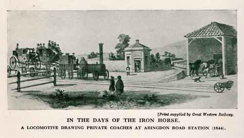 Abingdon Road station in 1844